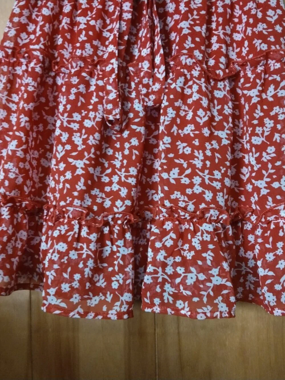 Sienna Sky Size XS Floral Tiered Ruffle Pull On Elastic Waist Mini Skirt